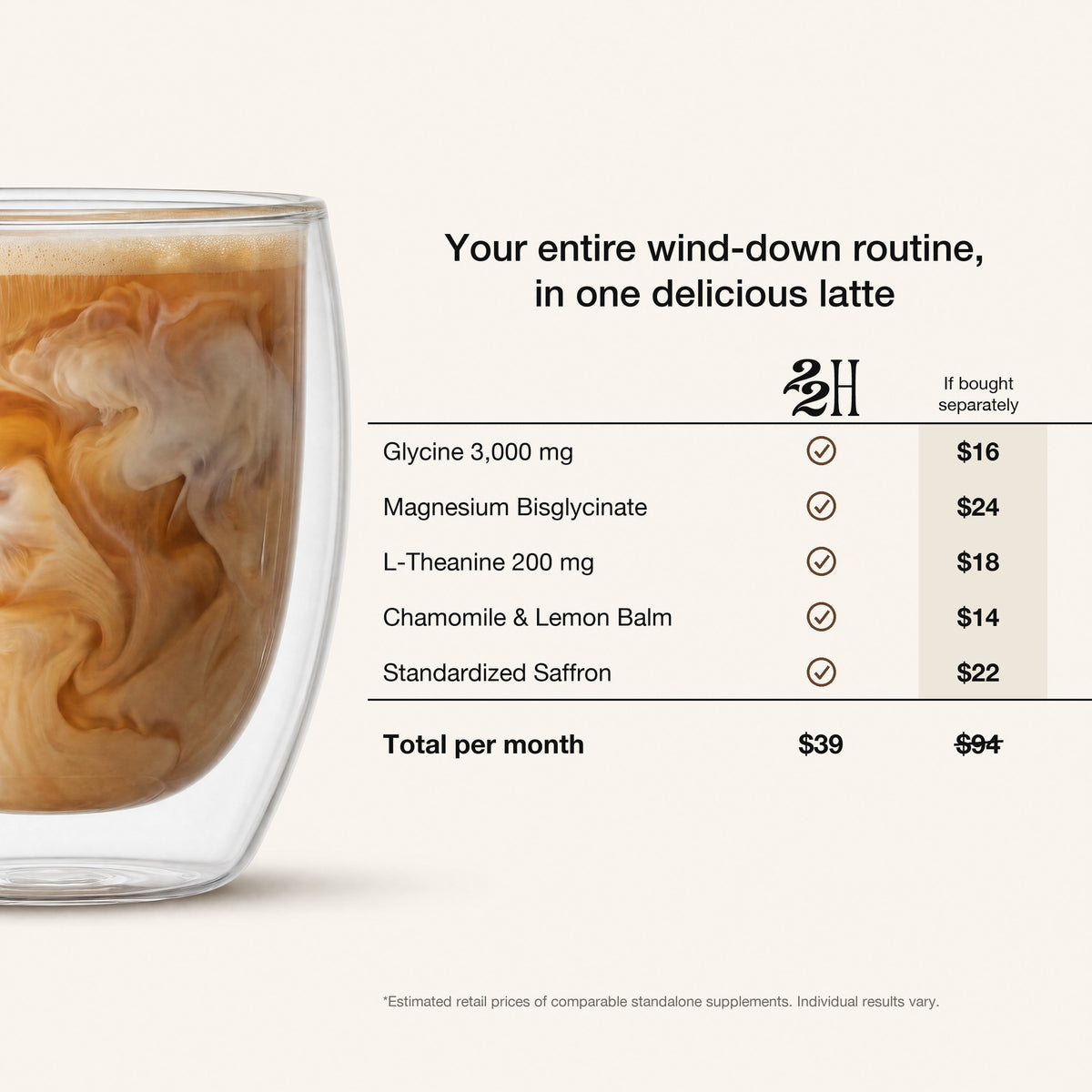 Hazelnut Praline Night Latte