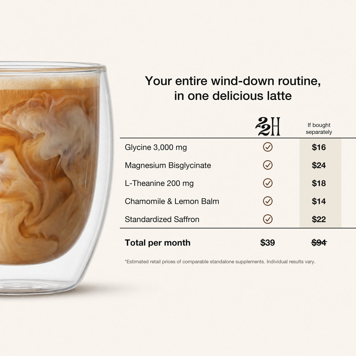 Vanilla Night Latte